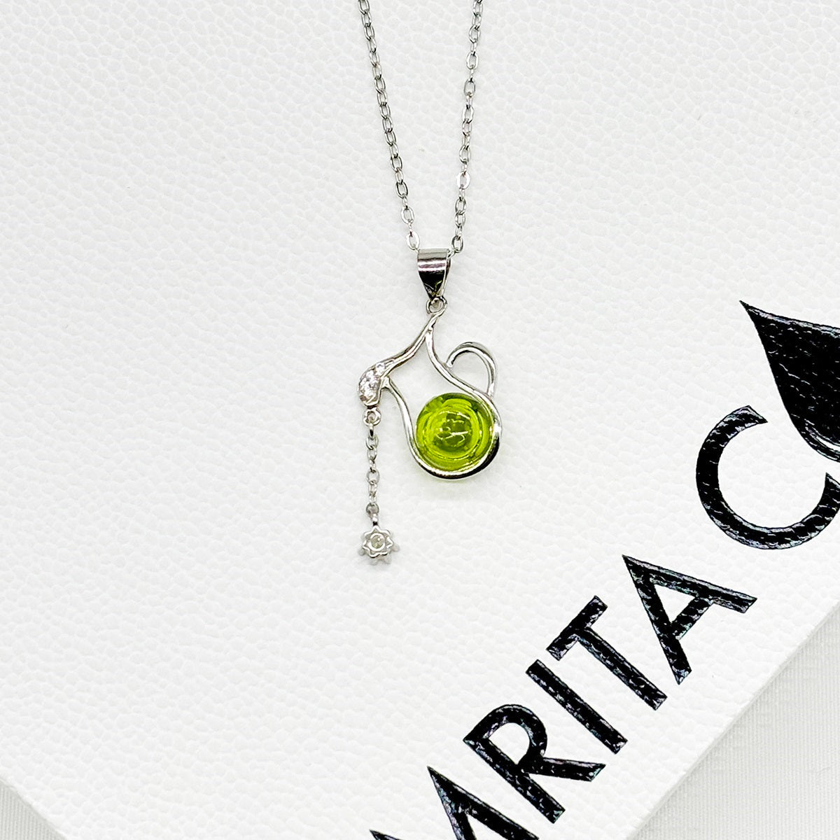 Collier aromatique du zodiaque en argent sterling – Verseau (janvier-février)