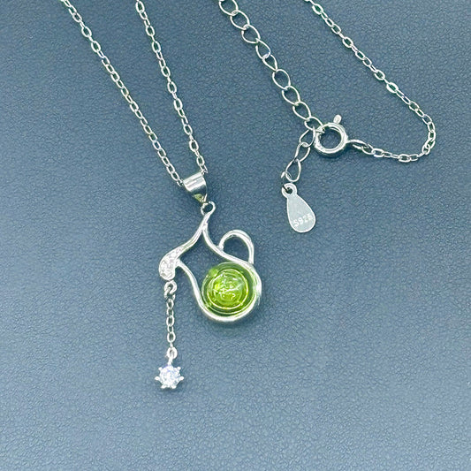 Collier aromatique du zodiaque en argent sterling – Verseau (janvier-février)