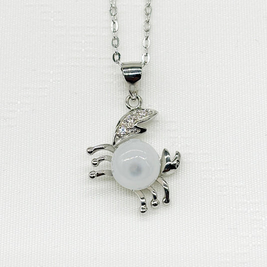 Collier Arôme Zodiaque en Argent Sterling - Cancer (Juin - Juillet) | Cadeau d'Anniversaire | Énergie & Guérison | Diffusion en Toute Liberté