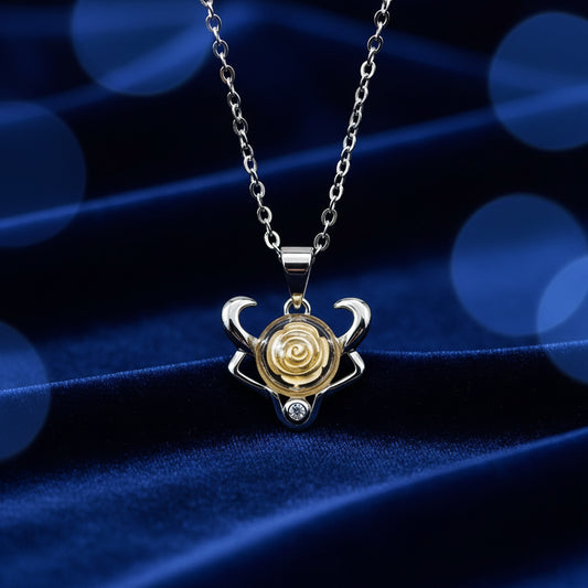 Collier Arôme Zodiaque en Argent Sterling - Taureau (Avril - Mai) | Cadeau d'Anniversaire | Énergie & Guérison | Diffusion en Toute Liberté
