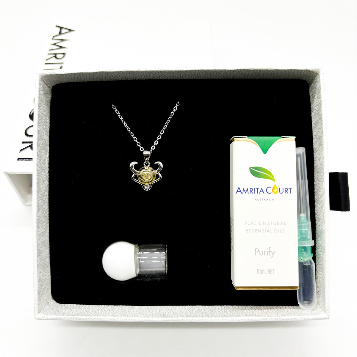 Collier Arôme Zodiaque en Argent Sterling - Taureau (Avril - Mai) | Cadeau d'Anniversaire | Énergie & Guérison | Diffusion en Toute Liberté