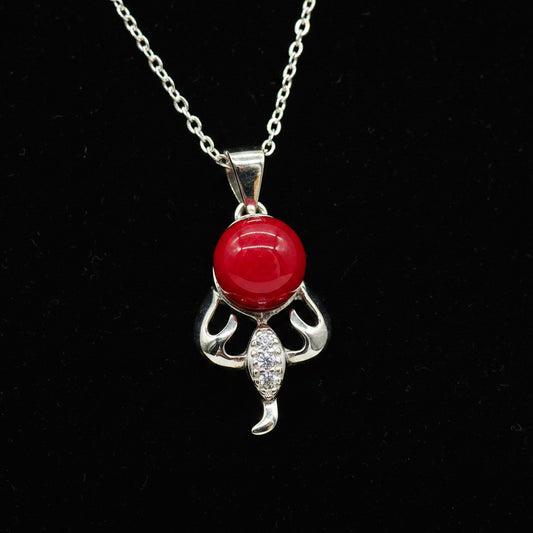 Collier Arôme Zodiaque en Argent Sterling - Scorpion (Oct - Nov) | Cadeau d'Anniversaire | Énergie & Guérison | Diffusion en Toute Liberté