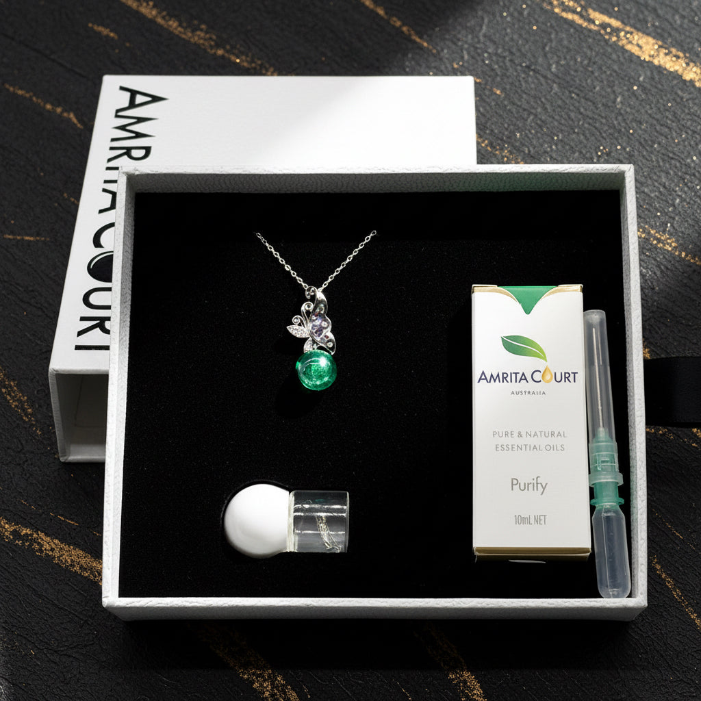 Collier Parfumé Papillon en Argent Sterling – Turquoise | Énergie & Guérison | Diffuseur Nomade