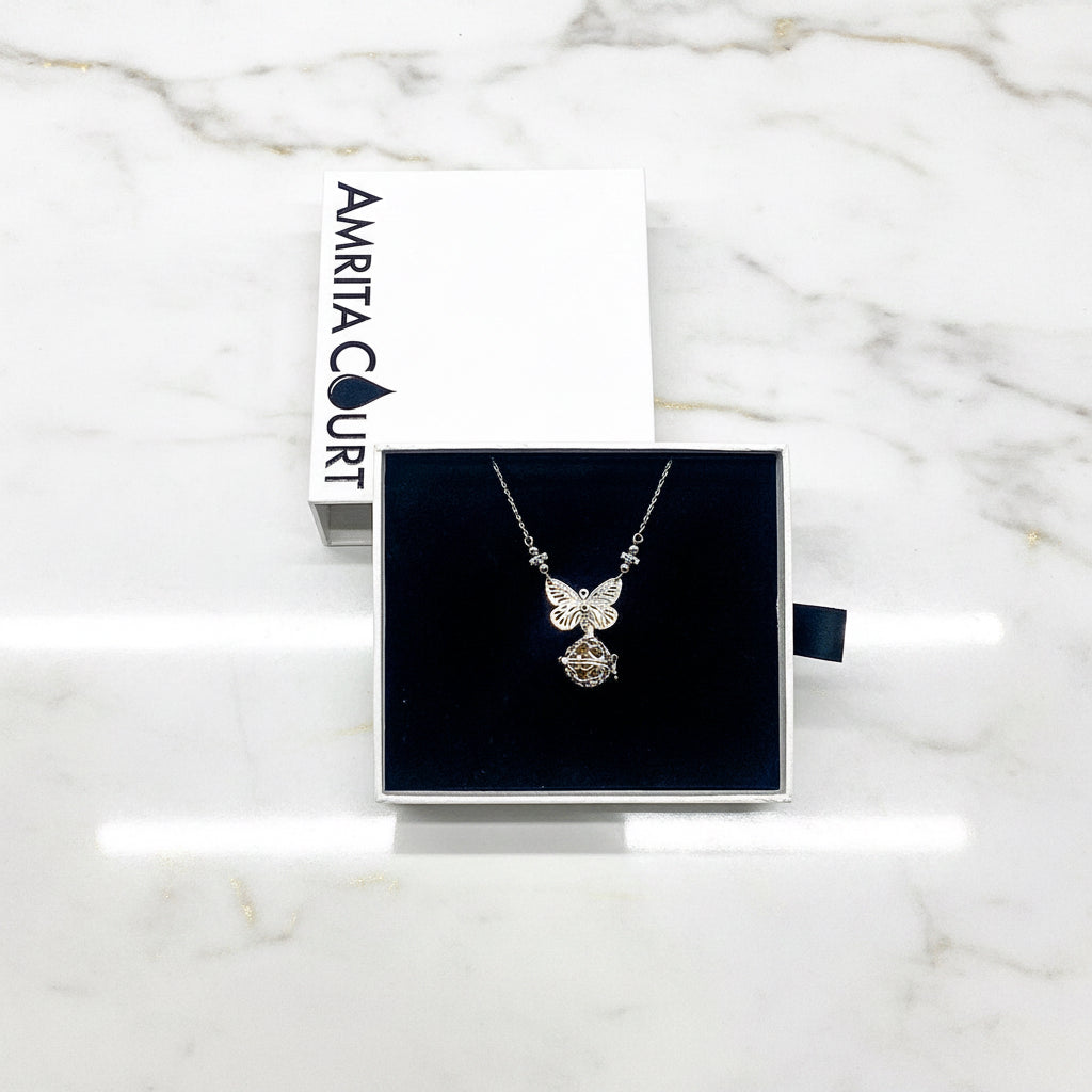 Collier Arôme Papillon | Énergie & Guérison | Diffusion en Toute Liberté | Cadeau d'Anniversaire