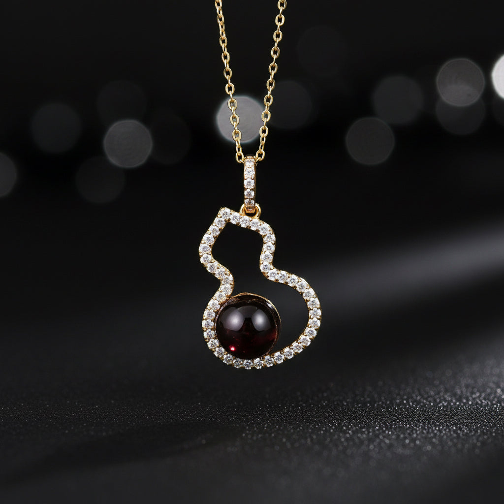 Collier Arôme Gourde Dorée - Ametyhste | Énergie & Guérison | Diffusion en Toute Liberté | Chaîne en Argent Sterling