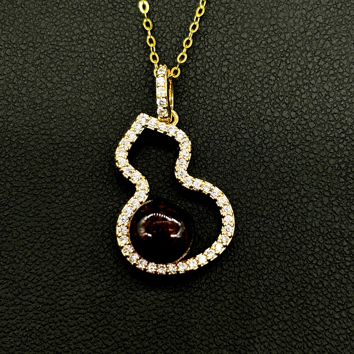 Collier Arôme Gourde Dorée - Ametyhste | Énergie & Guérison | Diffusion en Toute Liberté | Chaîne en Argent Sterling