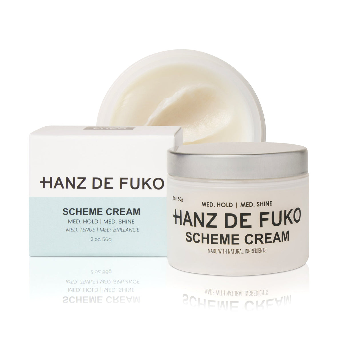 Crème coiffante Hanz de Fuko Scheme - Tenue moyenne, brillance moyenne, 2 oz