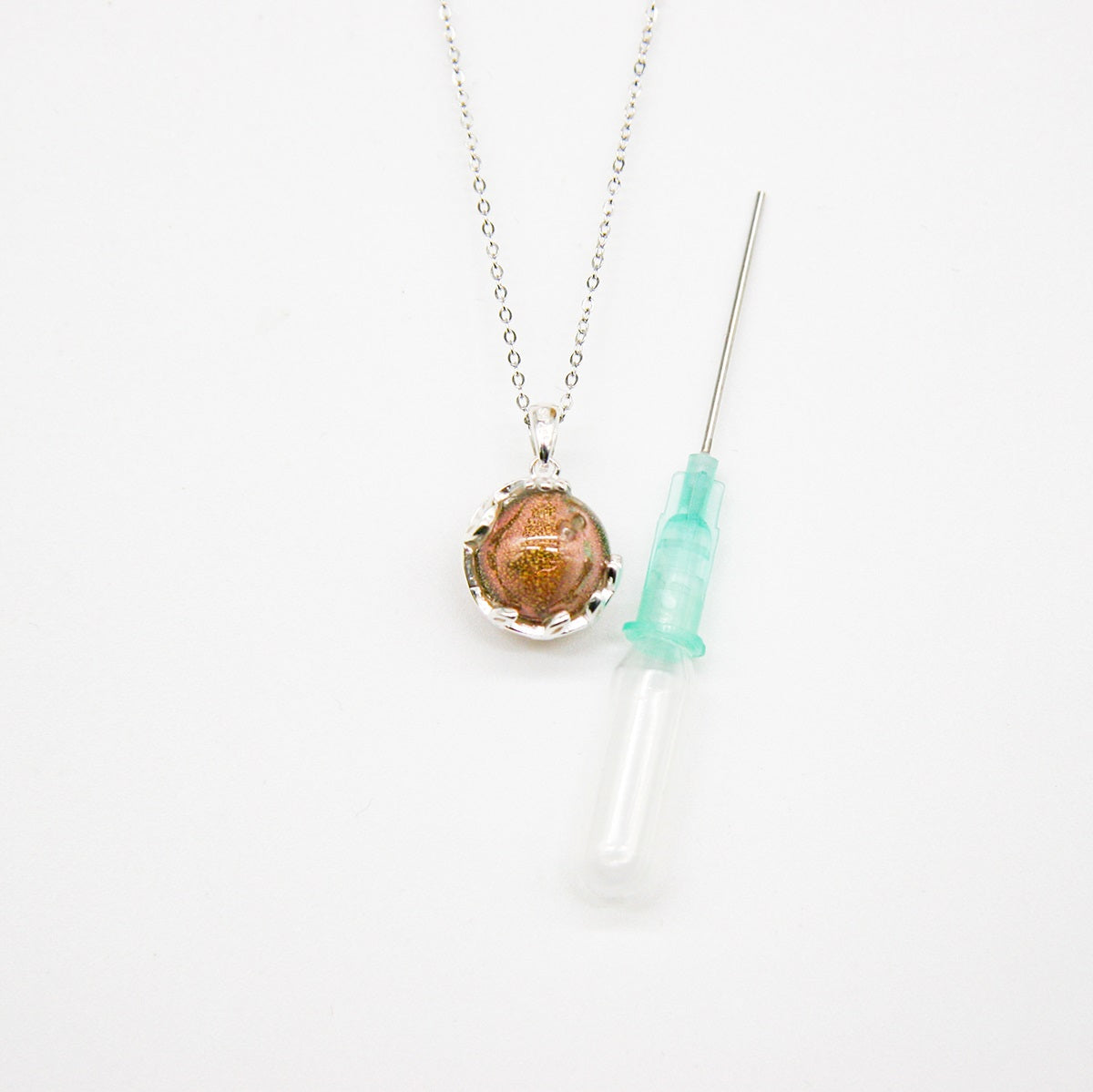 Collier Arôme Planète Murano - Améthyste Plutonienne | Énergie & Guérison | Diffusion en Toute Liberté