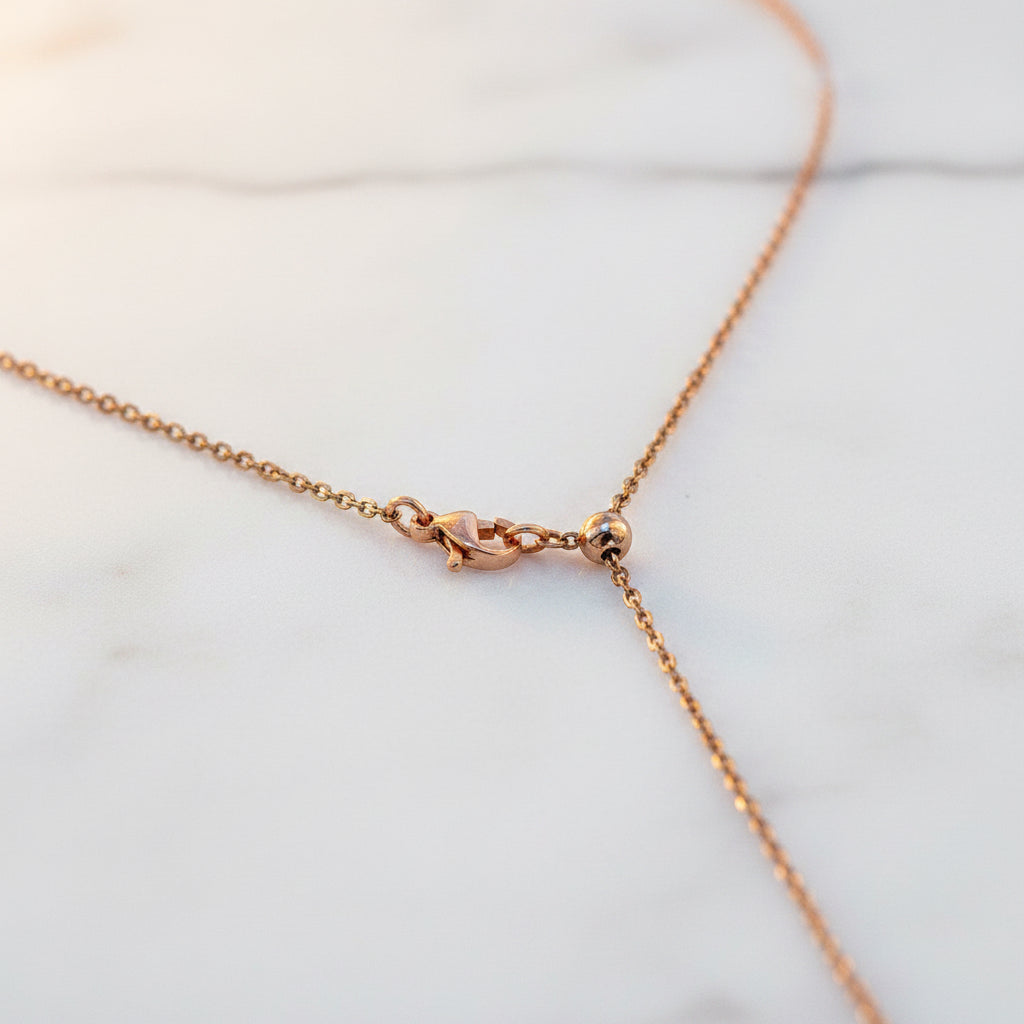Collier Arôme Cœur d'Amour | Énergie & Guérison | Or Blanc - Or Rose | Cadeau d'Amour