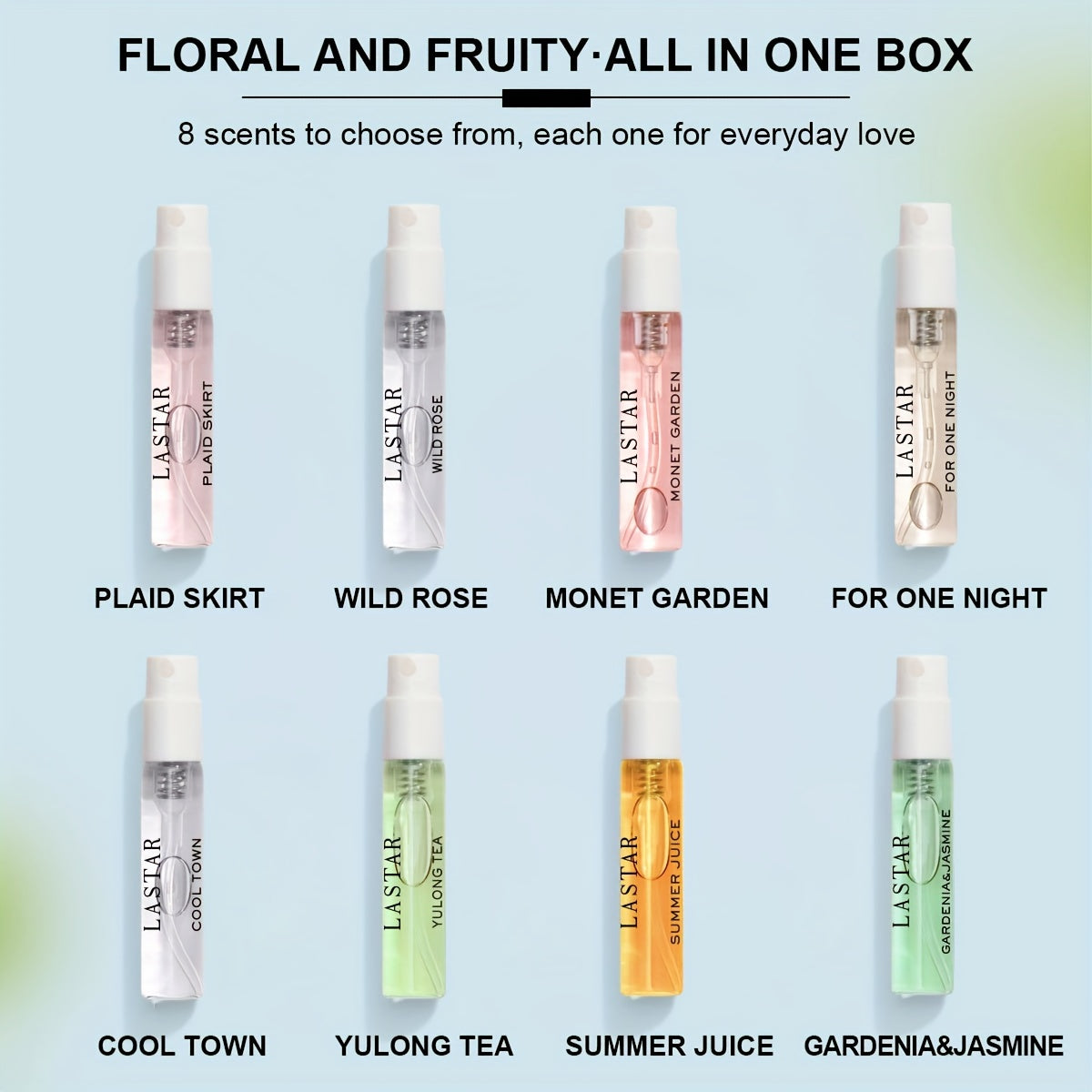 Coffret Cadeau 8 Parfums | Notes Florales & Fruitières | NNETM