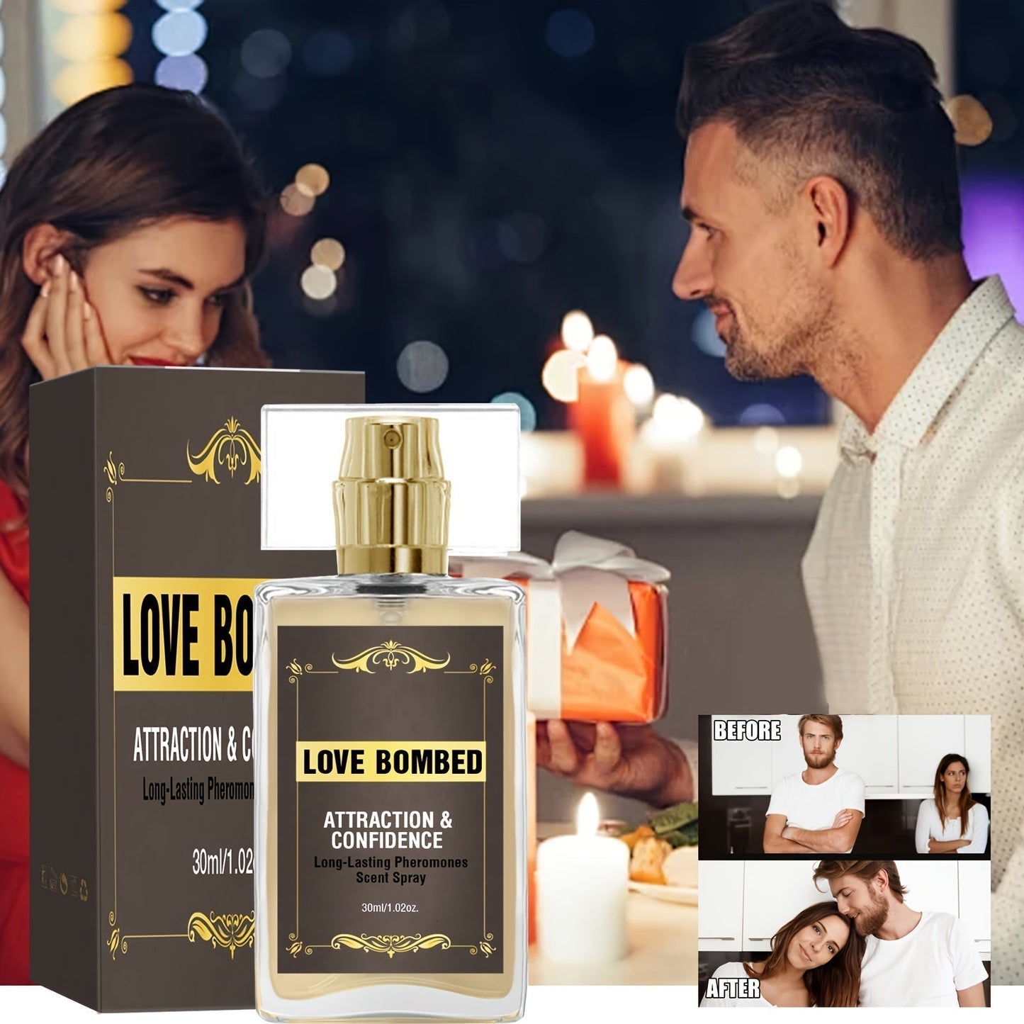 Huile Parfumée aux Phéromones — Confiance & Séduction pour Homme