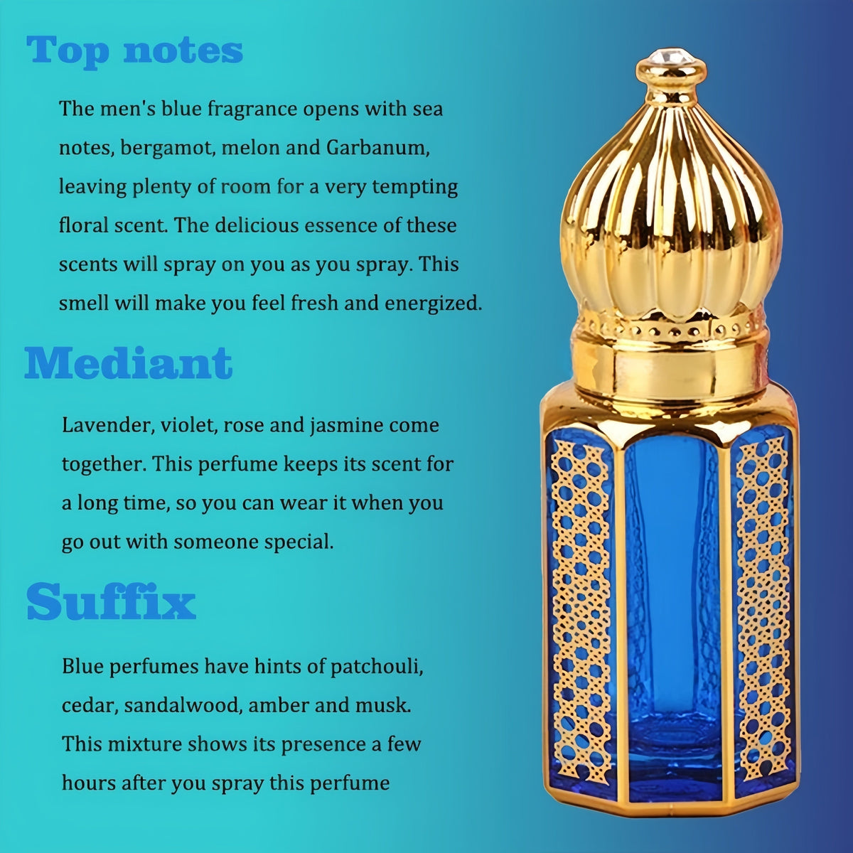 Eau de Cologne pour Homme aux Notes de Lavande, Menthe & Bois