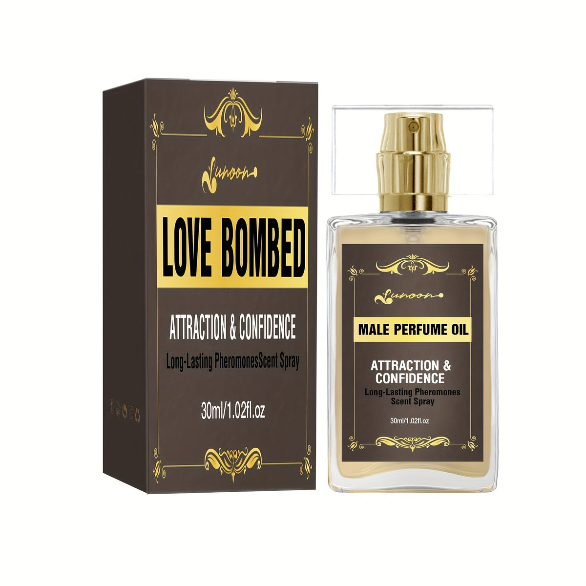 Huile Parfumée aux Phéromones — Confiance & Séduction pour Homme