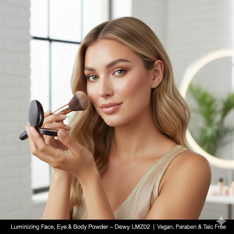 Luminizing Face, Eye & Body Powder – Dewy LMZ02 | Vegan, Paraben & Talc Free