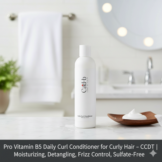 Pro Vitamin B5 Daily Curl Conditioner for Curly Hair – CCDT | Moisturizing, Detangling, Frizz Control, Sulfate-Free