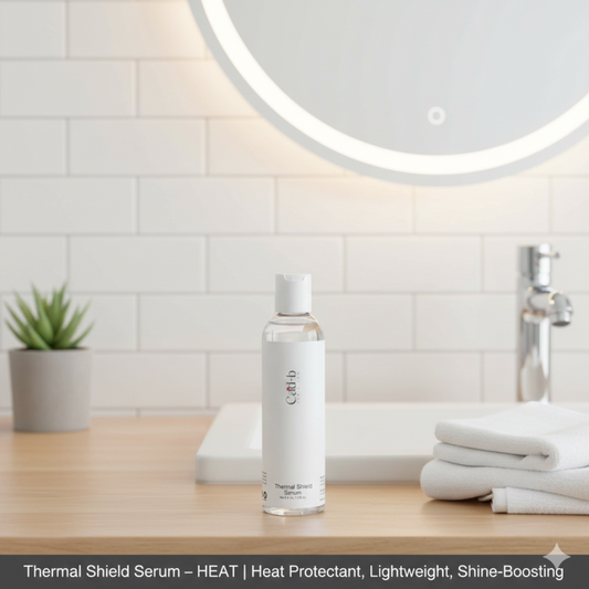 Thermal Shield Hair Serum – HEAT | Heat Protectant, Lightweight, Shine-Boosting